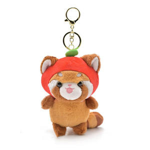 Fabbrica diretta di alta qualità panda rosso peluche portachiavi per borsa pendente appeso per il regalo