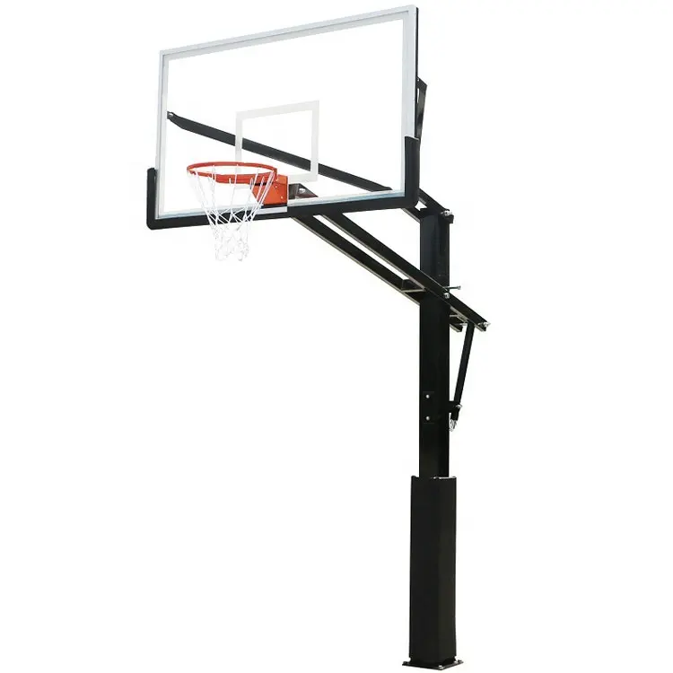 Sıcak satış açık yüksekliği ayarlanabilir Inground basketbol potası sistem hedefleri