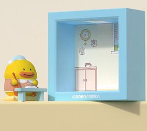 מנורה נטענת usb בצורת ריבוע מיני עם לבן חם פולטת צבע abs חומר 1.5 שעות טעינה