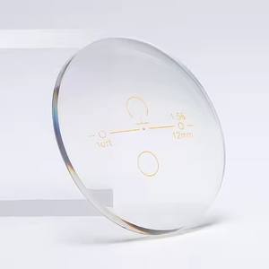 1.56 bleu coupe UC HC revêtement lunettes de lecture bifocales gris marron invisible haut plat avec verres clairs - Product Image 1