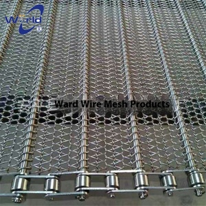 Xpe thép không gỉ băng tải 304 lưới vành đai thực phẩm làm mát xoắn ốc dây vải dịch vụ cắt để sấy Kim Loại màn hình chuỗi - Product Image 4