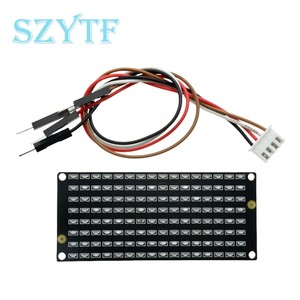 8*16 Matrix LED-Licht anzeige modul I2C-Kommunikation 3.3-5V Anwendbar