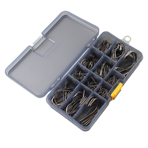 Palmer 161 cái 190g thép carbon cao bù đắp vòng tròn móc câu cá mạ Niken chống gỉ móc thiết lập hộp bạch tuộc móc - Product Image 3