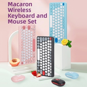 2.4G <span class=keywords><strong>Mini</strong></span> cơ khí USB Bàn phím không dây chuột đặt nút câm 78 phím thiết kế tiện dụng tương thích Mac Windows 1600DPI - Product Image 3