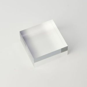 Cubo acrílico sólido transparente LS 10mm 15mm 20mm Base de pantalla de plexiglás transparente 4x4cm bloque de pantalla PMMA 100x100mm - Product Image 5