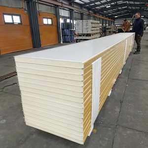 Interior Wall <strong>Panel</strong> With 50/75/100mm Insulation PU <strong>Sandwich</strong> <strong>Panel</strong> For Warehouse Roof