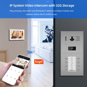 Bcomtech 2025 WiFi Audio Interphone Timbre 7 \ "Video Door Phone Intercom System para Villa Building con Tuya Smart