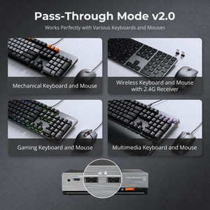 TESmart DP 1.4三重8K @ 60Hz <span class=keywords><strong>KVM</strong></span>交换机游戏坞，适用于2 PCs 3显示器，带EDID，G同步自由同步