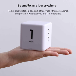 Cube Rotating Timer Workout Produktivität Timer Digital Flip Kitchen Countdown Timer für Kinder