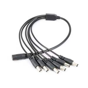 <strong>1</strong> to 6 Way <strong>2</strong>.1x5.<strong>5</strong> Mm/<strong>2</strong>.5x5.<strong>5</strong> mm DC Splitter Cable with 12V 5521 Female to Male Jack Plug Power Cable - Product Image 4