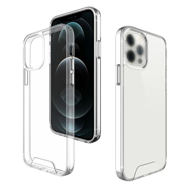 Custodia per cellulare posteriore con paraurti antiurto trasparente trasparente dal Design personalizzato per Iphone 13 13 Pro