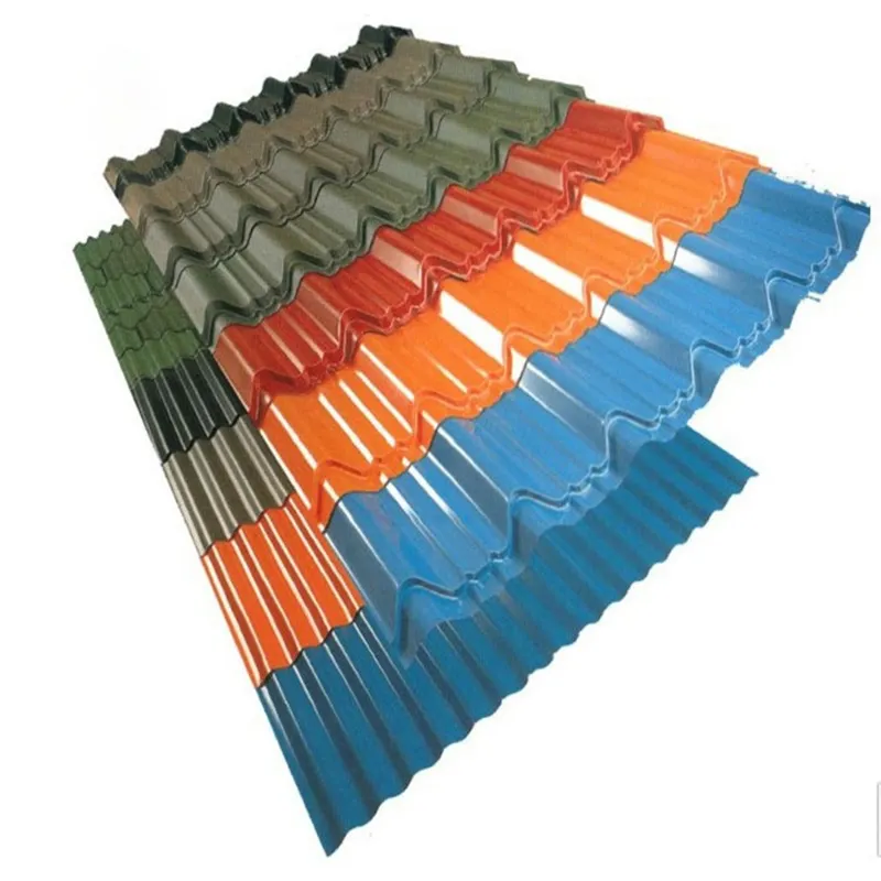 Dx52D SGCC 750mm ~ 1050mm Galvalume छत शीट लेपित रंग चित्रित PPGI निर्माण सामग्री कीमत रंग लेपित इस्पात प्लेट