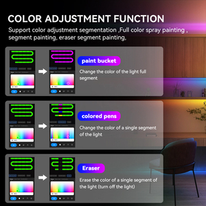 Контроллер Tuya Wifi SPI RGB для WS2812B WS2811 Адресуемая Светодиодная лента с поддержкой Alexa Google Assistant, голосовое управление Yandex - Product Image 3