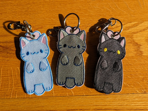 个性化刺绣猫钥匙扣定制刺绣钥匙扣 - Product Image 6