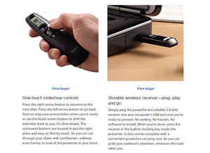 Logitech Professional Plug-and-play Presenter Wireless Presenter puntatore Laser R800 con Display LCD puntatore a penna Laser remoto - Product Image 5