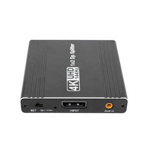 4K 144Hz 2 puertos 1 entrada 2 salidas DP Splitter con audio MST Splitter DP Display Port Adapter
