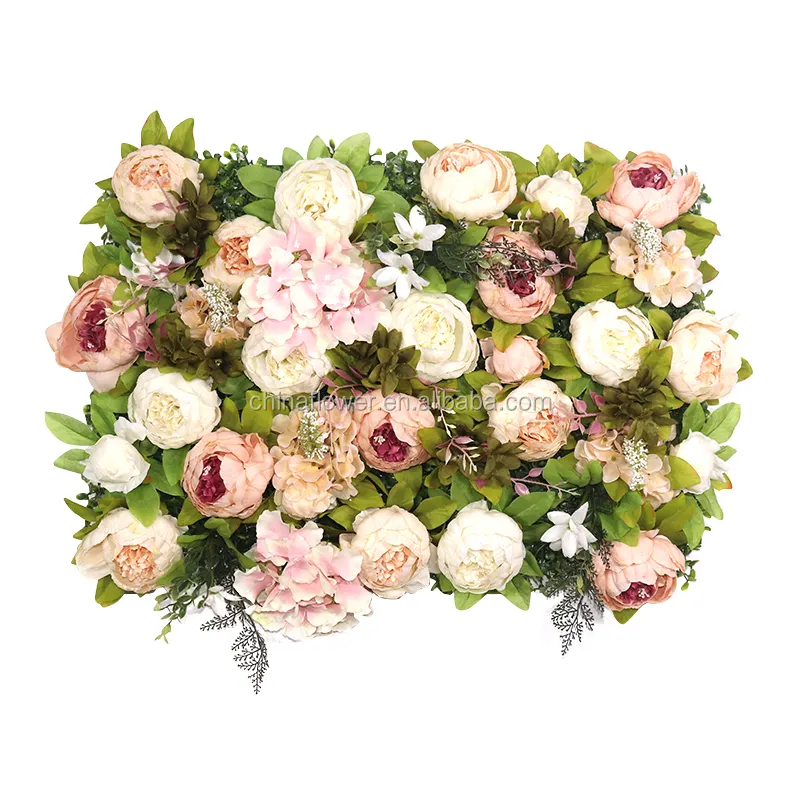 Fc1006 artesanais flor artificial de parede, peônia, rosa, painéis de parede, casamento, decoração de backdrop