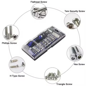 60 1 manyetik hassas tornavida takımı S2 çelik profesyonel onarım aracı seti taşınabilir elektronik tamir kiti kılıf ile - Product Image 5
