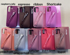Hailey <strong>Rhode</strong> Lip Gloss Holder Cell Mobile Phone case for iphone 16 15 14 13 12 11 Pro <strong>Max</strong> Plus with Lip Gloss