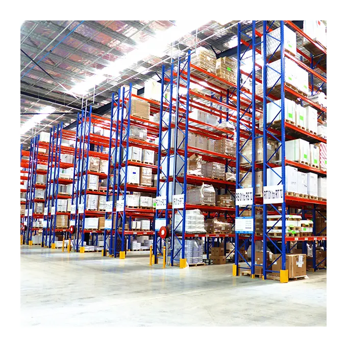 Powder Coated Warehouse Storage Steel Stacking Heavy Duty Selective Pallet Rack Racking Shelf