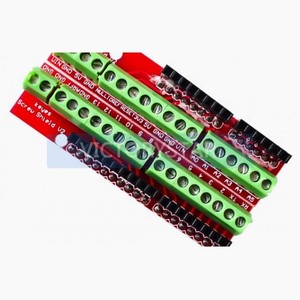 Screw <strong>Shield</strong> V2 Terminal Expansion Board Dual Matching Suitable for <strong>Arduino</strong> UNOR3This terminal expansion board can extend Arduin