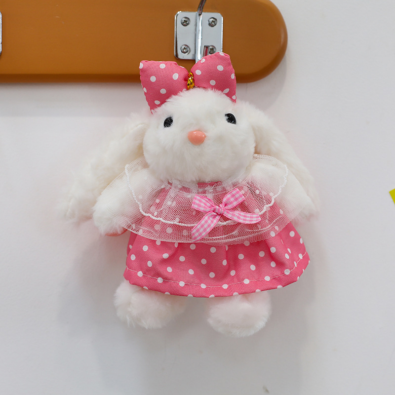 Vestido Rosa con Lunares Blancos