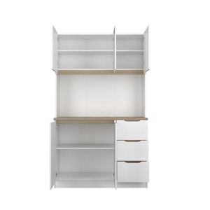 Đầy đủ melamine phong cách mới thiết kế hiện đại chất lượng hàng đầu bảng tủ bếp 5 cửa + 3 ngăn kéo - Product Image 3