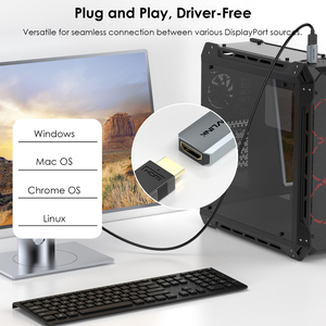 Mini adaptador compacto activo WAVLINK 4K DisplayPort para convertidor HDMI con resolución de 60Hz para AMD Dell para HP para cámara Lenovo - Product Image 5