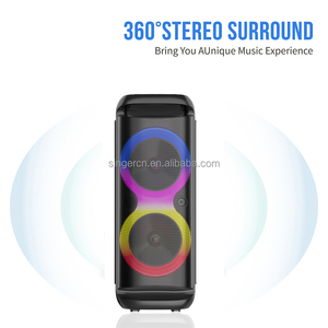 ZQS8288 fabrika stok güçlendirilmiş hoparlör çift 8 inç taşınabilir ses çalar Karaoke açık Pa hoparlör Partybox - Product Image 2