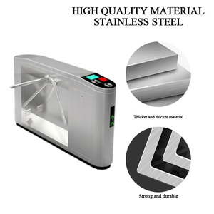 RFID Card & riconoscimento del volto di controllo di accesso tornello ponte treppiede-sistema di barriera con patta - Product Image 2