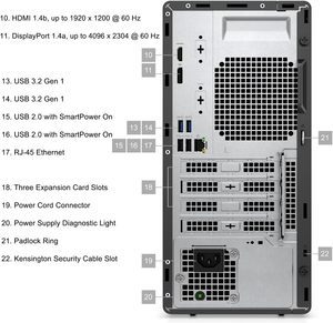 Dell Optiplex 7020タワーデスクトップコンピュータ、Intel Core I9-14900K、32GB RAM、512GNVMe SSD、2T SATA Windows 11 - Product Image 2