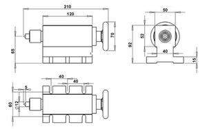 <strong>CNC</strong> Activity <strong>Lathe</strong> Tailstock for DIY <strong>Cnc</strong> Router Parts 4th <strong>Axis</strong> Match to <strong>Cnc</strong> Chuck - Product Image 2
