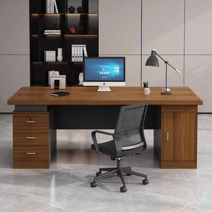 Estación de trabajo de oficina moderna modular Escritorio simple multicolor de madera para computadora para muebles de edificio de oficinas - Product Image 1