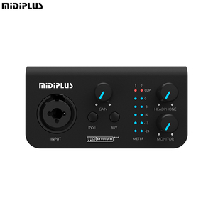 MIDIPLUS Studio M Pro Excelente calidad de sonido Mezclador Usb 1in2out Interfaz de audio USB con interfaz de tarjeta de grabación profesional - Product Image 4
