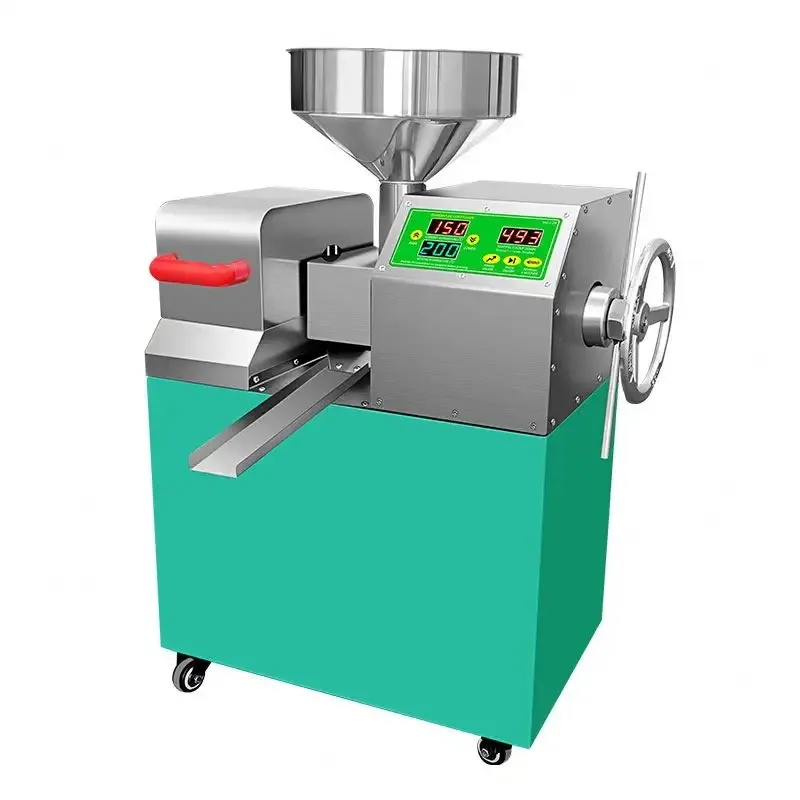 Vegetable Oil Press Kitchen Seed Sunflower Sesame Coconut Peanut Oil Extractor Hot Cold Commercial Oil Press Machine