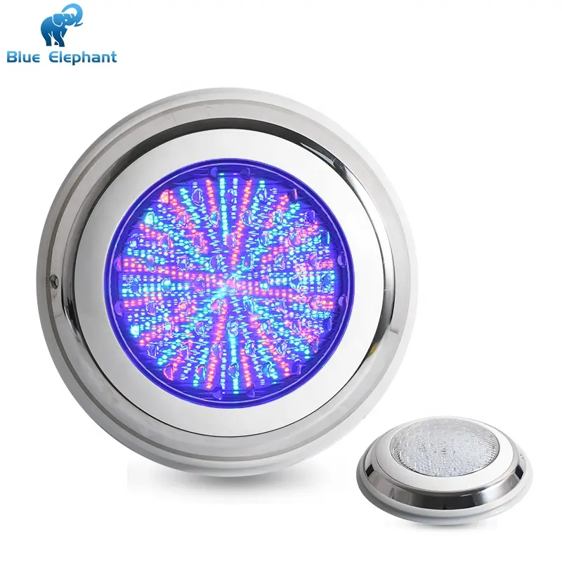 Ac 12V monté en surface en acier inoxydable télécommande rgb led lumière de piscine sous-marine