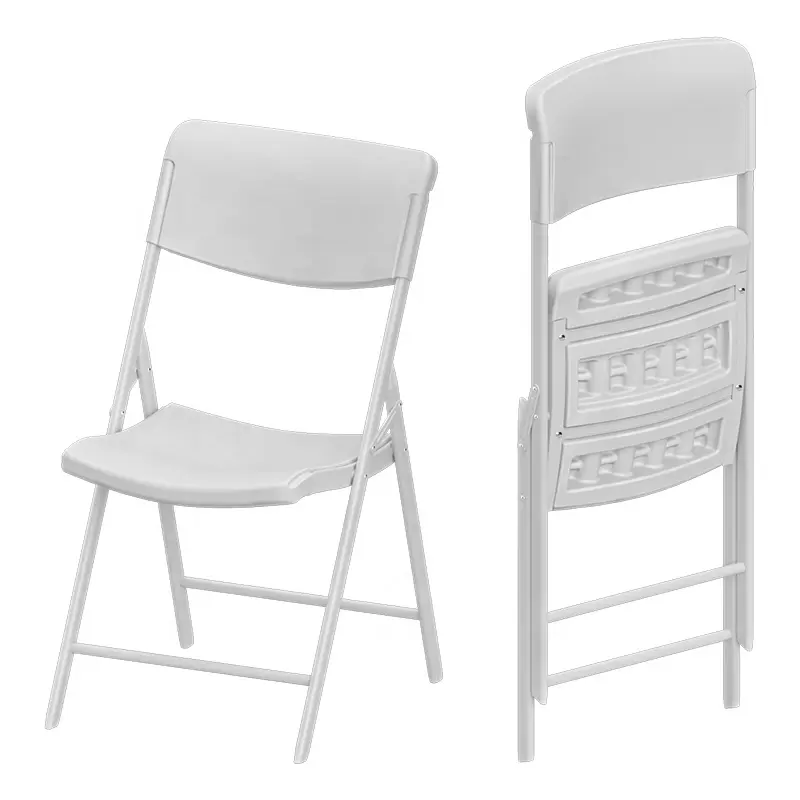 제조자 판매 47*51*88cm 여가 백레스트 백색 플라스틱 접히는 훈련 의자