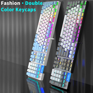 SAMA Ergonomic Gaming <strong>Keyboard</strong> 104 Keys Mechanical <strong>Switch</strong> Gamer Backlit RGB <strong>Computer</strong> Wired Gaming Mechanical <strong>Keyboard</strong> - Product Image 3