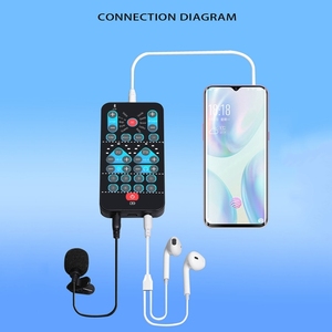 Factory Price M10 Mobile Computer Sound Card Mini K Song Recording Voice Changer - Product Image 5