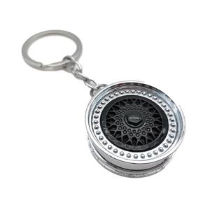Turbine <strong>Turbo</strong> Keyring Auto Parts Model Wheel Rim Keychain <strong>Key</strong> Chain Ring B BSCar Wheel Hub Shape Keyring