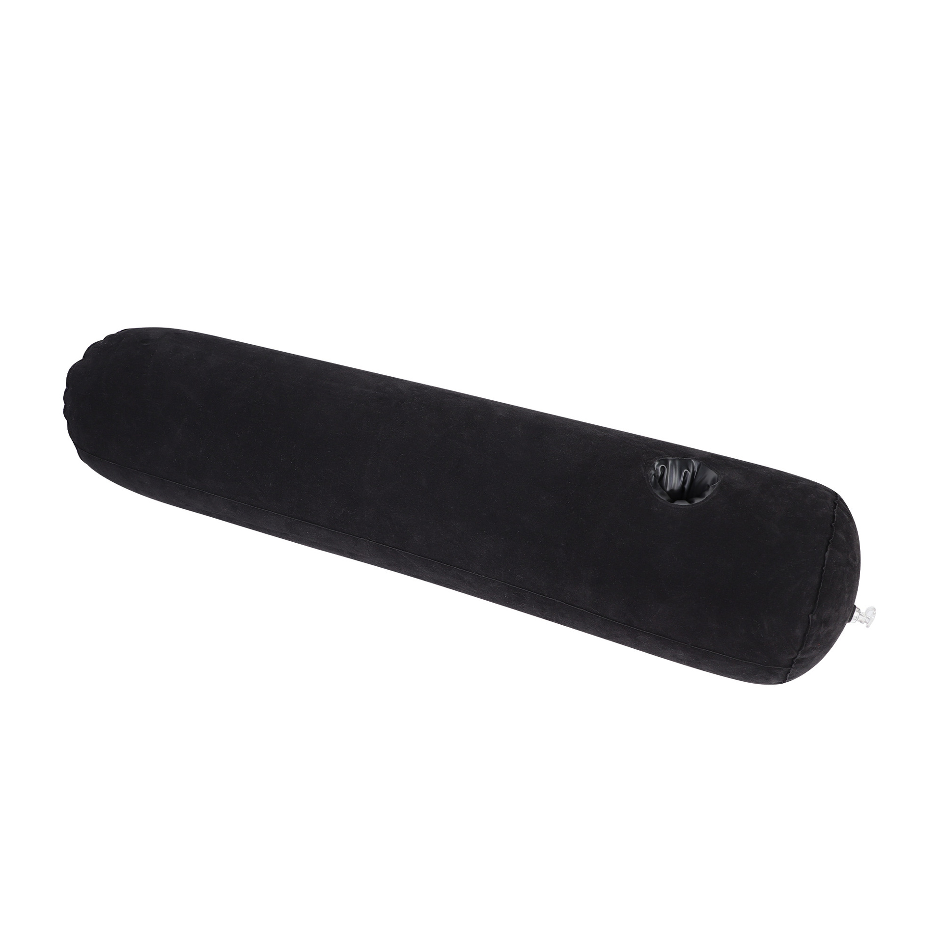 Oreiller ovale noir Bolster