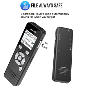 Dsendc Digital Voice Activated <strong>Recorder</strong> Sound <strong>Recorder</strong> Dictaphone Recording Device with Playback Password - Product Image 3