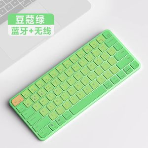 Interfaz USB Nuevo teclado inalámbrico de conexión 2,4G y BT para computadora portátil Apple Imac MacBook - Product Image 2