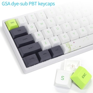 Skylong GK61 61 Tasten optisch verkabelte mechanische Tastatur Hot Swapping RGB Backlist für DIY-Programmierung Alle Tasten funktionieren über einen Treiber