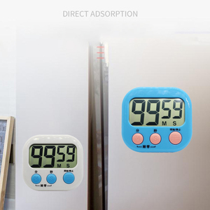 ミニSYH1227 LEDカウントダウン磁気デジタルタイマープラスチックキッチンLCDディスプレイ電子タイマー料理用