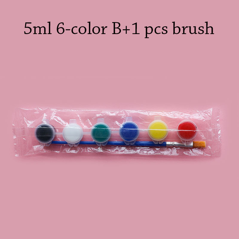 5ml 6-color B+1pcs brush
