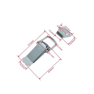 Mini boyut araç kutusu yaylı düz döngü geçiş yakalamak mandalı çile 201 paslanmaz çelik geçiş mandalı kilit - Product Image 1