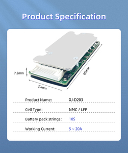 แบตเตอรี่ลิเธียมสำหรับ Lifepo4ระบบจัดการแบตเตอรี่ XJ BMS 15A 10A 5A 10S 13S 12.8V 14.8V 48V สำหรับ20A จัดการแบตเตอรี่ลิเธียมทรงตัว - Product Image 4