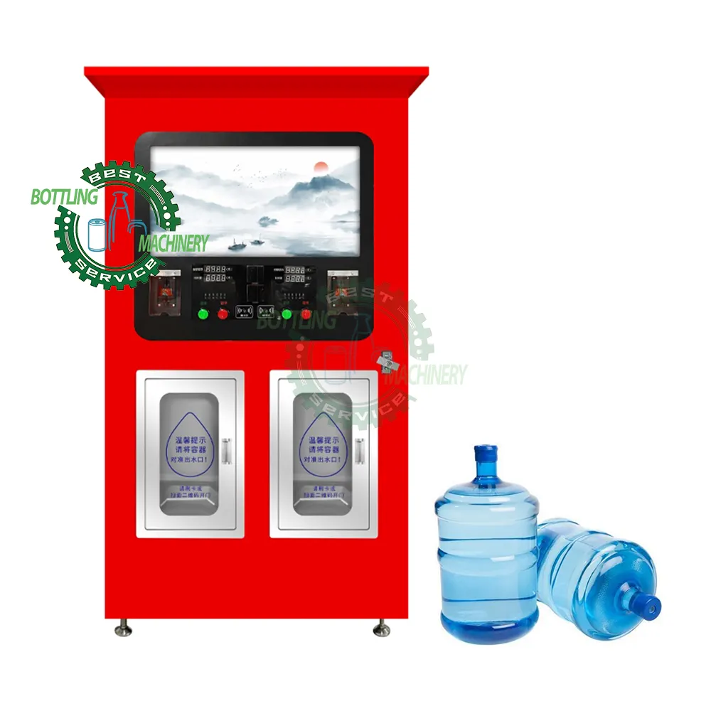 Filtrazione a dieci stadi Self-service 24 ore su 24 da 500ml a 20 litri 5 galloni bottiglia RO stazione di rifornimento dell'acqua con sistema di filtraggio