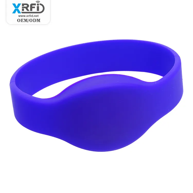 13.56MHz DF 1K không thấm nước RFID Vòng đeo tay Silicone dây đeo cổ tay để kiểm soát truy cập/Thể thao/phòng tắm hơi/tập thể dục/hồ bơi